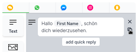 Kontextbedingungen für Follow-Ups
