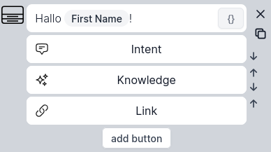 Icons für Button-Typen