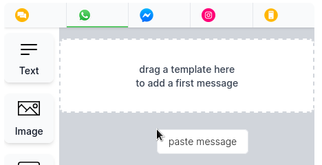 Copy & Paste im Messagebuilder
