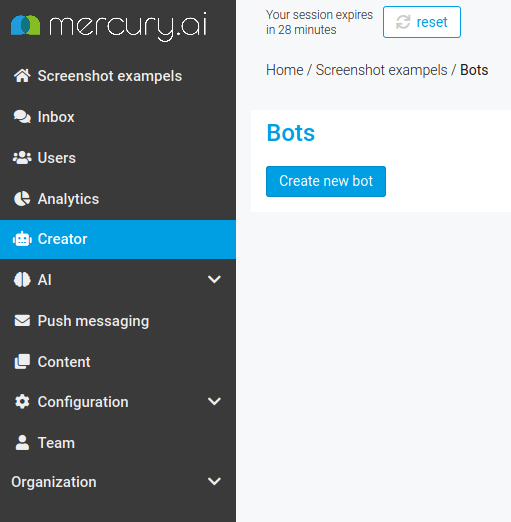 Create a new bot